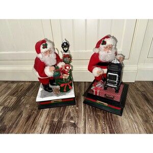 VTG. Holiday Creations Santa Christmas Decor Set, Music Box 95’ 96’ Collection